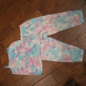 American Girl Soft Velour Cropped   Bottom Tank Pajama